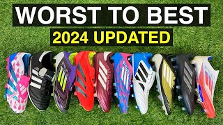 Ranking the Top 10 Adidas football boots of 2024 from WORST to BEST [upl. by Ekrub]