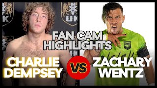 Fan Cam Highlights Charlie Dempsey vs Zachary Wentz  NXT vs TNA [upl. by Hctim]