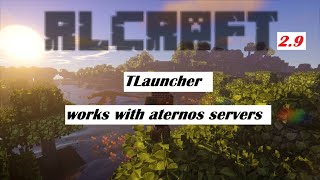 How to install RLCraft 29 in TLauncher Works with aternos servers [upl. by Kuebbing]