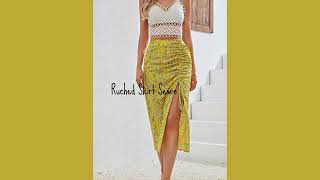 Ruched Skirt Sewing TutorialDrawstring skirt [upl. by Floyd920]