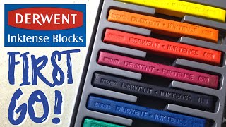 Derwent Inktense Blocks review  My first go and how to use [upl. by Sussman]