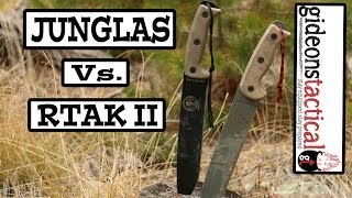 RTAK II or ESEE Junglas Knife Comparison [upl. by Gnilhsa]