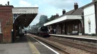 Tangmere and GWR 94xx 060PT 9466 at Wymondham 23rd June 2012 [upl. by Worrad]