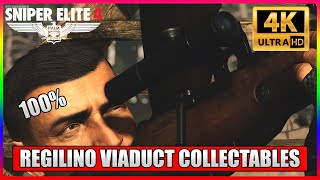 Sniper Elite 4 Mission 3  Regilino Viaduct COLLECTABLES  4k Gameplay Walkthrough [upl. by Wellesley]