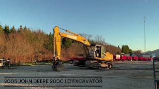 2005 JOHN DEERE 200C LC EXCAVATOR [upl. by Llyrehc]