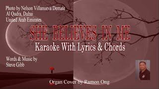 She Believes In Me  Karaoke Cover with Lyrics amp Chords by Ramon Ong shebelievesinme kennyrogers [upl. by Ahsirtak]