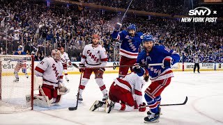 Vincent Trocheck’s doubleovertime tally lifts Rangers past Hurricanes in Game 2 [upl. by Vogele]