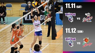 【PFUブルーキャッツ】20232024 VLEAGUE DIVISION 1 WOMEN 第5戦・6戦～大阪大会～ [upl. by Kurys]