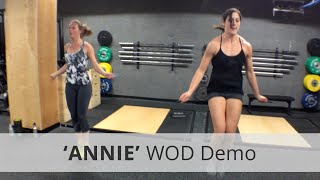 quotANNIEquot CrossFit WOD Demo  533 Rx [upl. by Rialcnis]