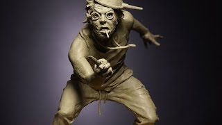 Sculpting maquette in clay FULL VIDEO [upl. by Elatsyrk]