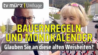 tv mürz  Umfrage Bauernregeln und Mondkalender  glauben Sie an diese alten Weisheiten [upl. by Aivatan599]