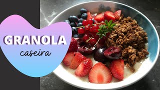 GRANOLA CASEIRA  Café da manhã vegano PROTOCOLO COIMBRA [upl. by Ailefo]