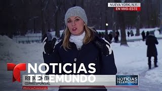 Bajo la nieve el noreste de Estados Unidos  Noticiero  Noticias Telemundo [upl. by Terrill]