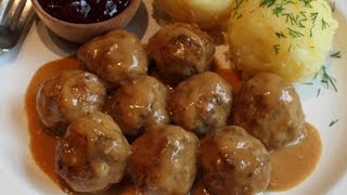 Swedish Meatballs Recipe  Beef amp Pork Meatballs with Creamy Brown Gravy [upl. by Giraldo304]