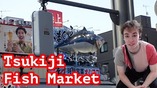 Tokyos Famous Tsukiji Fish Market [upl. by Arnelle884]