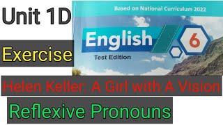 Chapter 1D Helen Keller Exercise  Reflexive Pronouns  Grade 6th English Kp Textbook [upl. by Rochemont50]