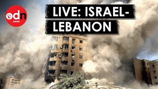 LIVE Beirut Haifa and Lebanon Border After Major Israeli Airstrikes [upl. by Dnomed]