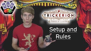 Trickerion Setup and Rules amp Dahlgaards Gifts  Ready Steady Play [upl. by Odinevneib]