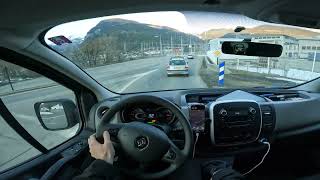 Les Arcs 2000  BourgSaintMaurice French alps Renault Traffic driving cockpit POV part 3 [upl. by Lilian23]