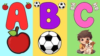 ABC Song  A for Apple B for Ball  Phonics Song  Tiny Tots Kiddos Study Zone  abcd aforapple [upl. by Ellehcin55]