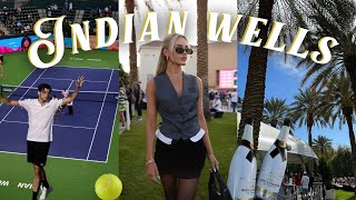 INDIAN WELLS a week in my life at bnp paribas open 🎾🌵 [upl. by Anabal]