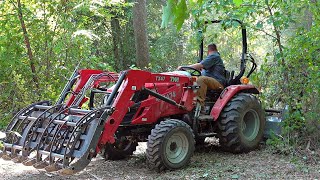 Cutting Trails with a Flail Mower  This thing is Amazing [upl. by Aniled]