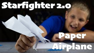 Starfighter 20 How to make a fast flying paper airplane [upl. by Ancelin]