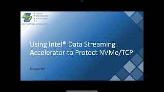 Application of IntelR DSA in SPDK to accelerate CRC32C calculation of NVMeTCP [upl. by Chemash]