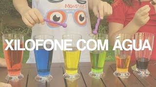 Como fazer um xilofone com água e corante [upl. by Juliana]