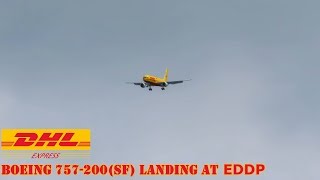 P3D B757 DHL LANDING at LeipzigHalle Airport HD [upl. by Finnigan]