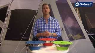 Outwell Collaps Pots with colander and lid  Innovative Family Camping [upl. by Hearsh564]