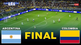 ARGENTINA vs COLOMBIA  FINAL Copa America 2024  Full Match All Goals  Realistic PES Gameplay [upl. by Ailedua487]