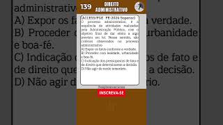 📙 QUESTÃO DE DIREITO ADMINISTRATIVO PARA CONCURSOS shorts concurso concursos direito [upl. by Ailama66]