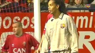 Ronaldinhos wonder goal vs Osasuna 2004 [upl. by Itsym]