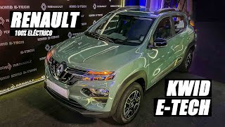 LANZAMIENTO  NUEVO RENAULT KWID ETECH  100 ELÉCTRICO  27 KWh  65 HP  113 NM DE TORQUE [upl. by Anayia]