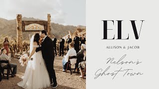 Allison and Jacobs Ghost Town Elopement in Las Vegas [upl. by Nnovahs]