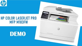 HP Color Laserjet MFP M183fw Printer Review and Unboxing [upl. by Silvana]