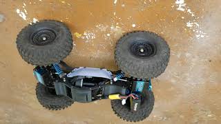 Ecx temper gen 2 with Dinky Rc chassis and 4 wheel steer [upl. by Arimaj]