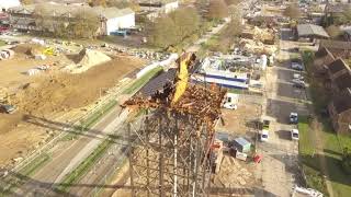 Upper Heyford water tower removal [upl. by Lady]