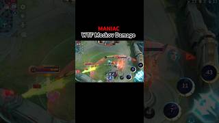 MANIAC  WTF MOSKOV DAMAGE moskov short mlbb mobilelegends [upl. by Dorise]