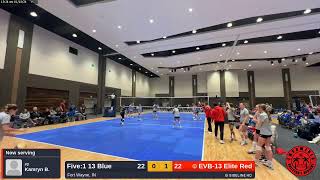 EVB13 Elite Red vs Five1 13 Blue 20240113 [upl. by Enirual679]