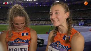 Femke Bol Lieke Klaver and TeamNL• Interview Dutch TV Womens 4x400m • 🇳🇱 Olympic Silver Medal🇨🇵 🥈 [upl. by Best869]