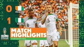 HIGHLIGHTS  Côte dIvoire 🆚 Nigeria TotalEnergiesAFCON2023  MD2 Group A [upl. by Enailil]