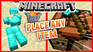 Placeable Items Mod MCPE  Addons For Minecraft Pe [upl. by Georgiana]