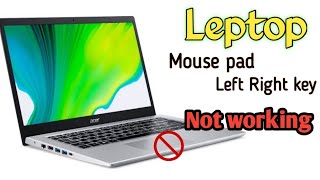 laptop mouse pad not working  left right buttons not working windows 10 [upl. by Katrinka928]