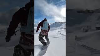 Learning snowboarding  Exercises for Beginners snowboarding snowboard [upl. by Shuping]