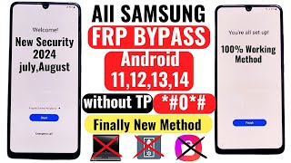 Samsung FRP Bypass 2024🔥Android 1314 New Security 2024 Frp Lock Removal Samsung  Bypass Frp [upl. by Avehsile]