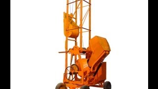 concrete mixer with lift amp hydraulic hopper [upl. by Naitsirc806]