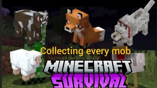 Minecraft but collecting every mob  Minecraft survival series part5 collecting every mob ctr [upl. by Mellie]