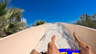 Water Coaster Water Slide at Adaland Water Park in Kusadasi Aydin Turkey [upl. by Lennie128]